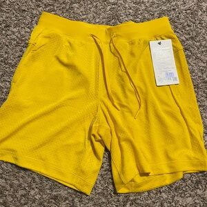 Lululemon Athletica Vibrant Yellow Men's Athletic Shorts